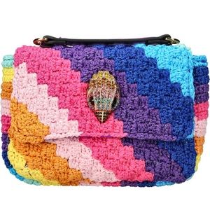 Kurt Geiger Medium Crochet bag with Iconic Crystalized Eagle!